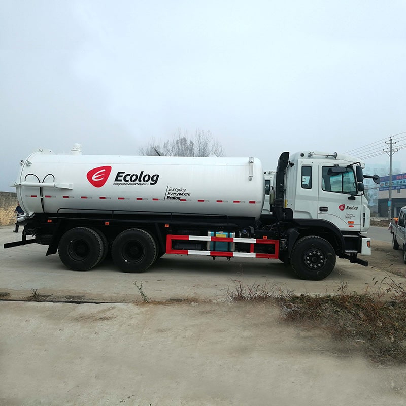 JAC 6*4 22 cubic jetting vacuum sewage suction truck
