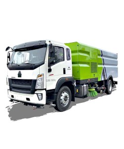 HOWO 4*2 high pressure broom road sweeper truck