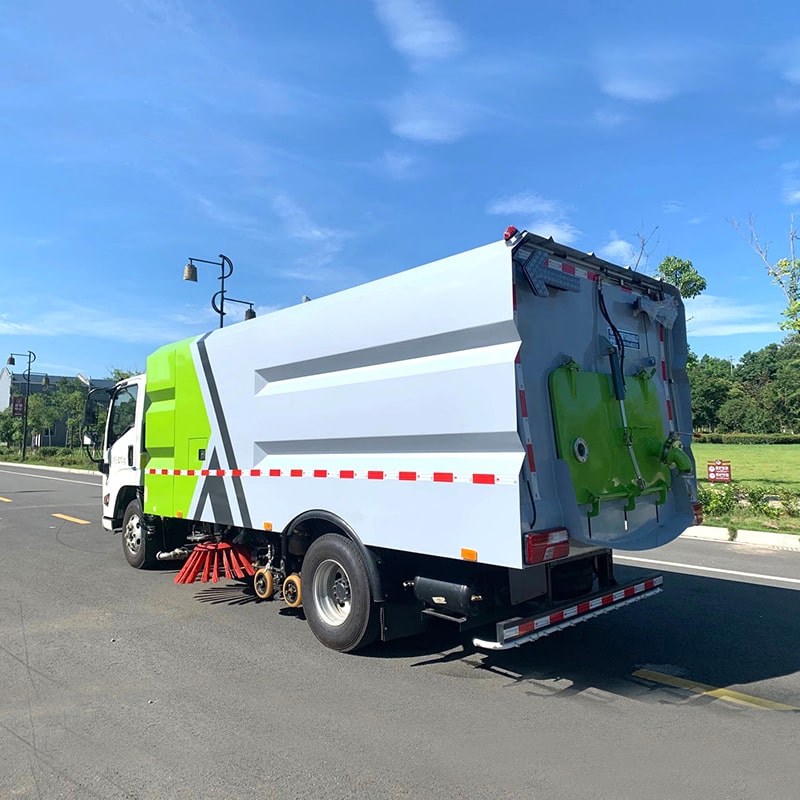 JAC 4*2 vacuum road sweeper truck