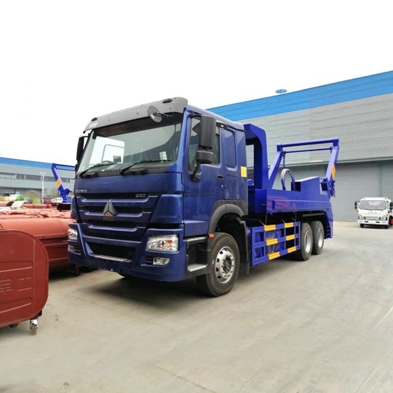 شاحنة جمع القمامة ذات الذراع المتأرجحة SINOTRUCK HOWO 20/18 CBM